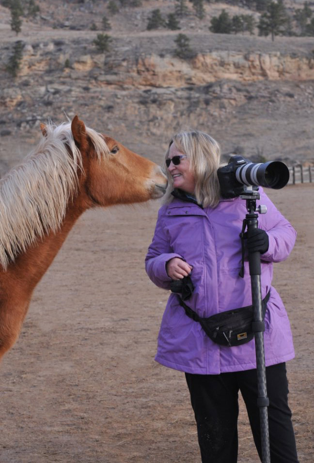 Aurora's filly and I, photo by Susan Watt