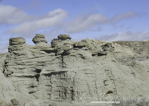 Rock formations in Adobe Town